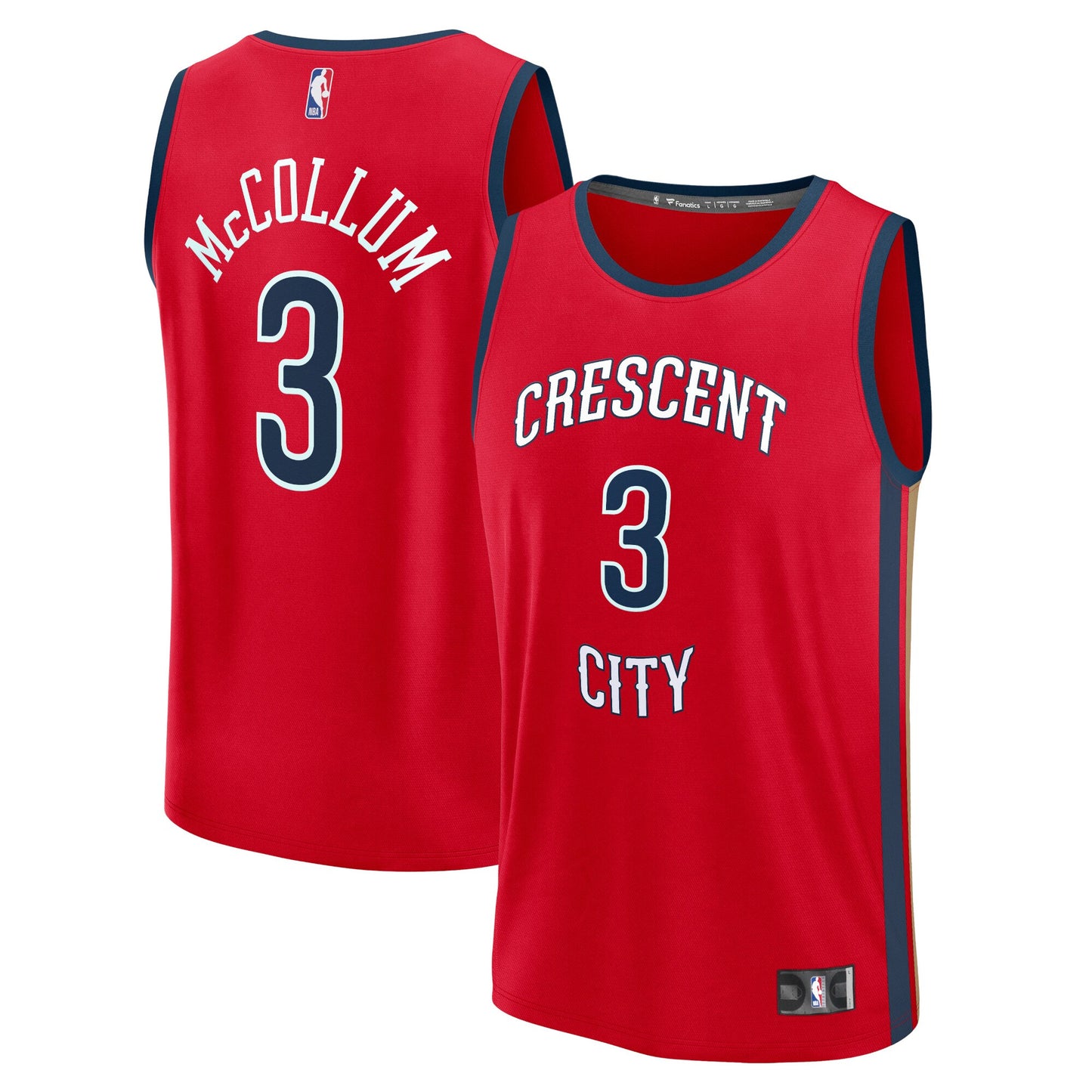 CJ McCollum New Orleans Pelicans Fanatics Branded Fast Break Replica Jersey - Statement Edition - Red