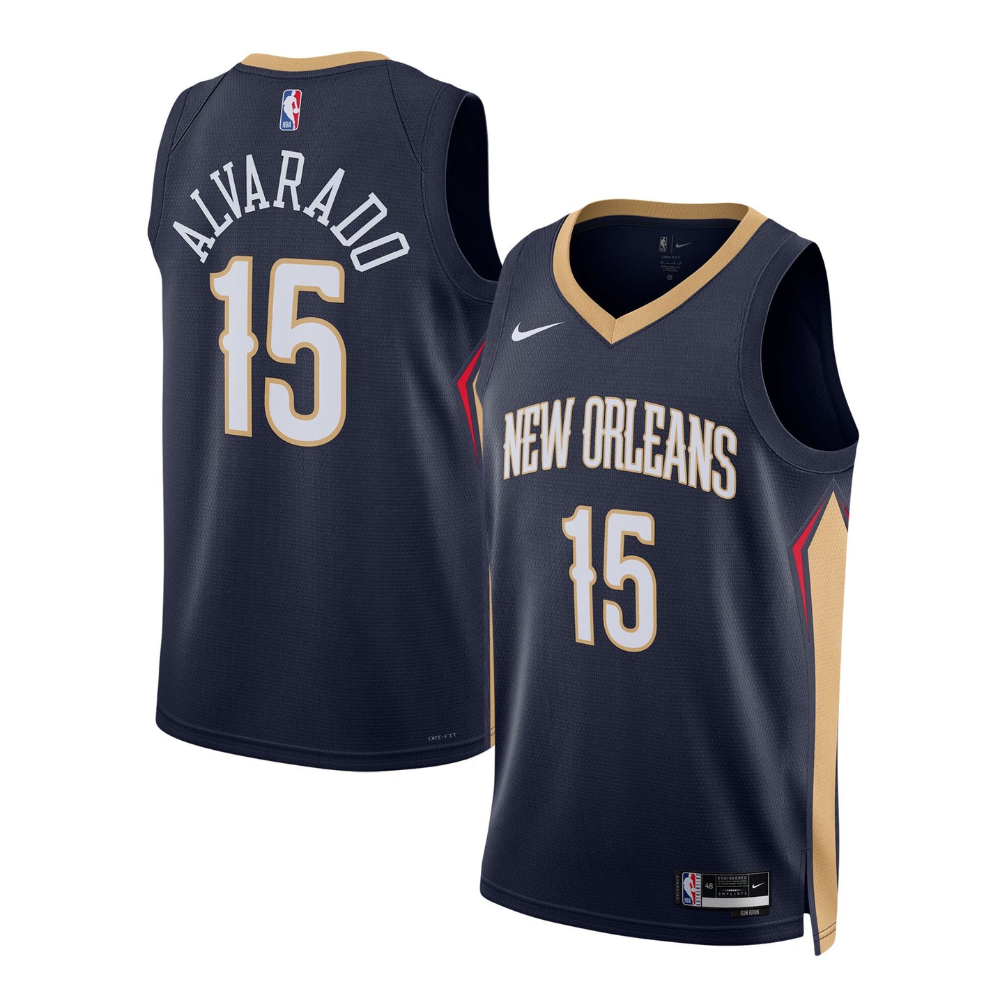 Jose Alvarado New Orleans Pelicans Nike Unisex Swingman Jersey - Association Edition - Navy