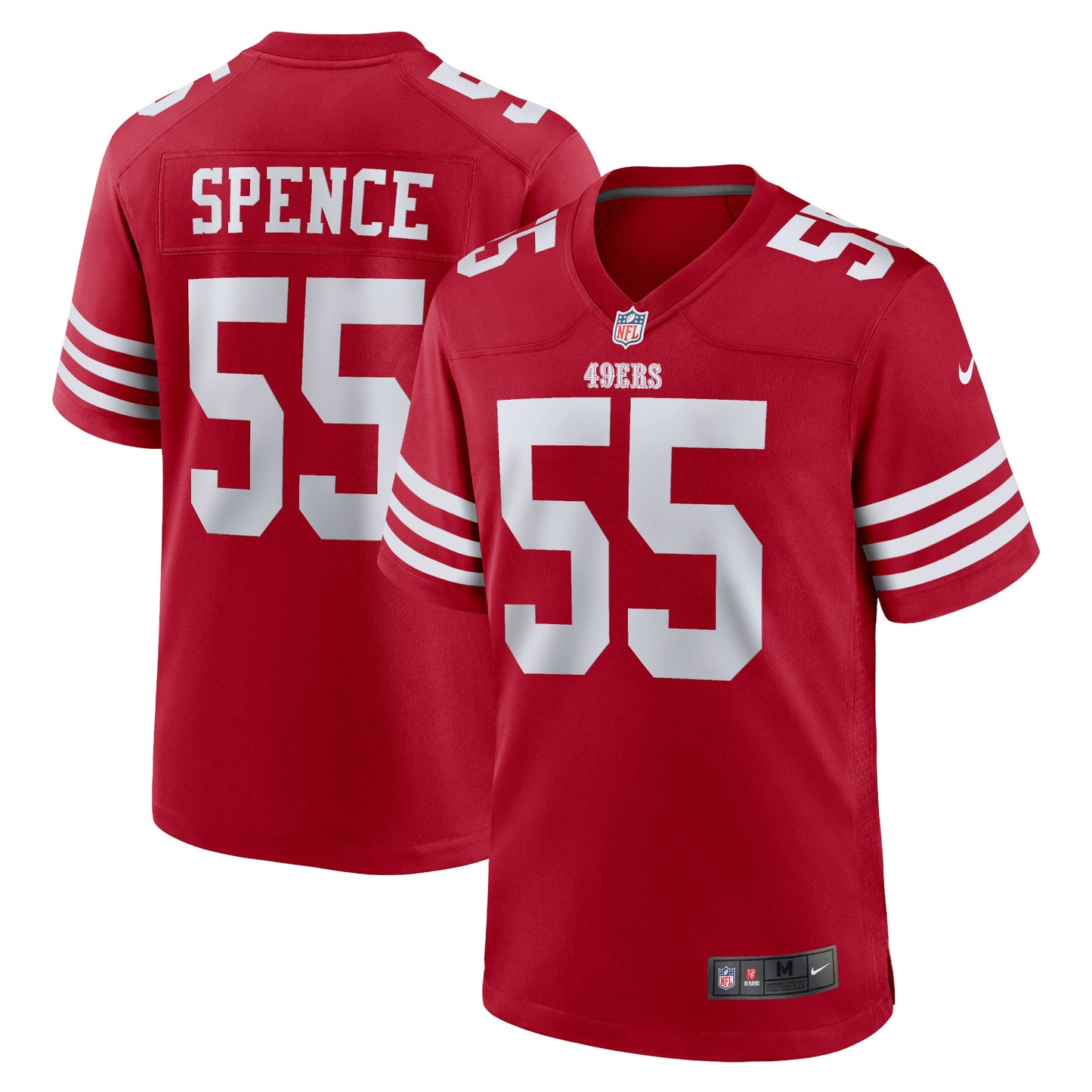 Akeem Spence San Francisco 49ers Nike Home Game Player Jersey - Scarlet