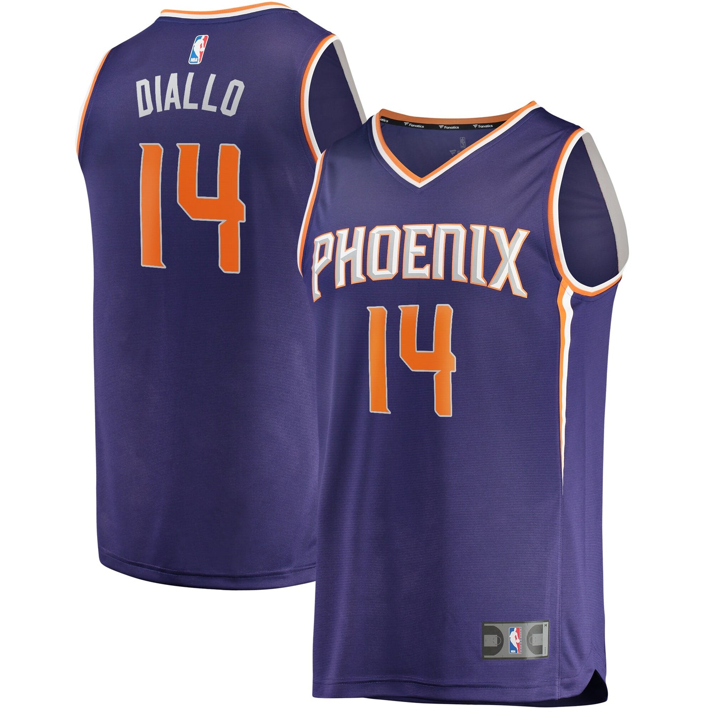 Cheick Diallo Phoenix Suns Fanatics Branded Youth Fast Break Replica Player Jersey - Icon Edition - Purple