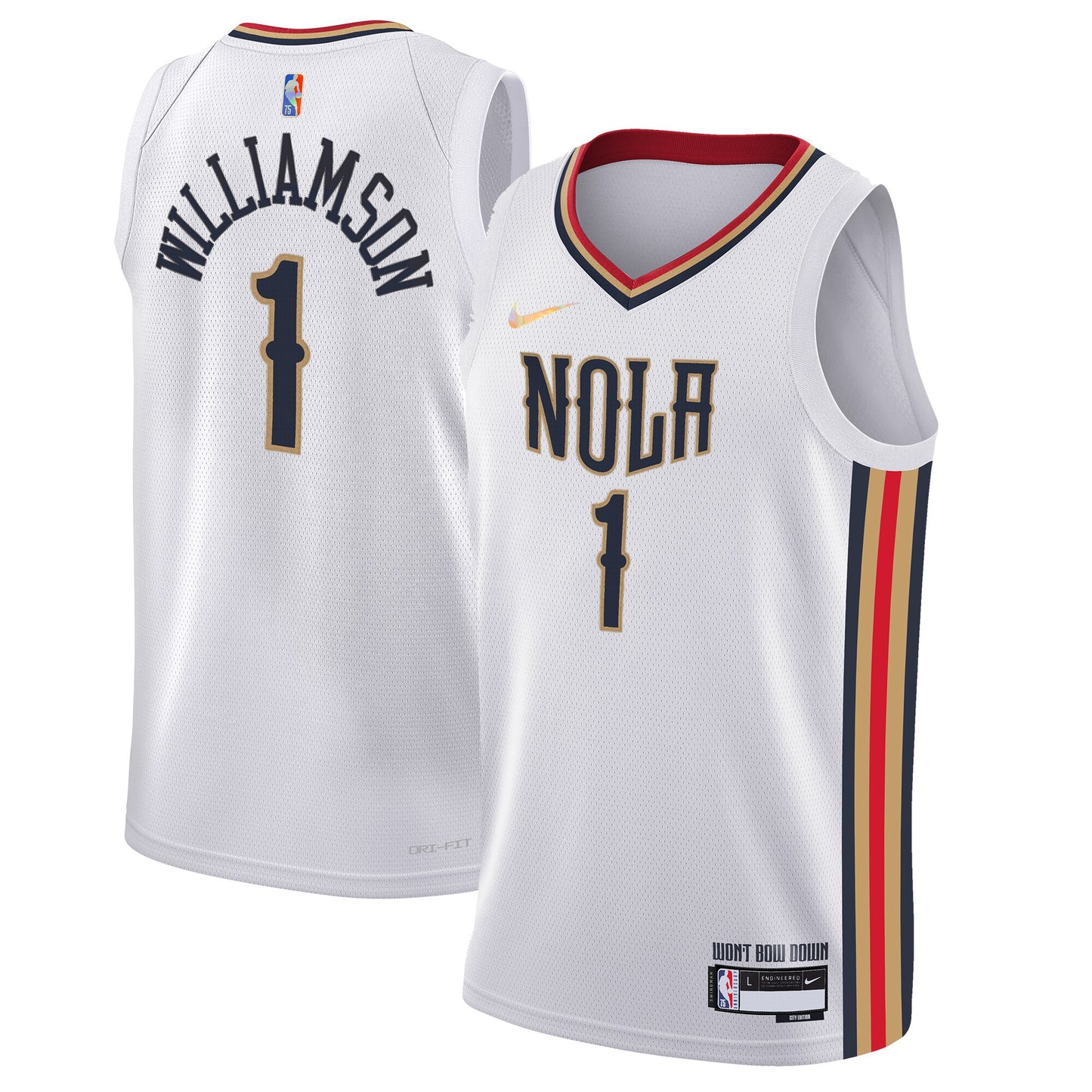 Zion Williamson New Orleans Pelicans Nike Youth 2021/22 Swingman Jersey - City Edition - White