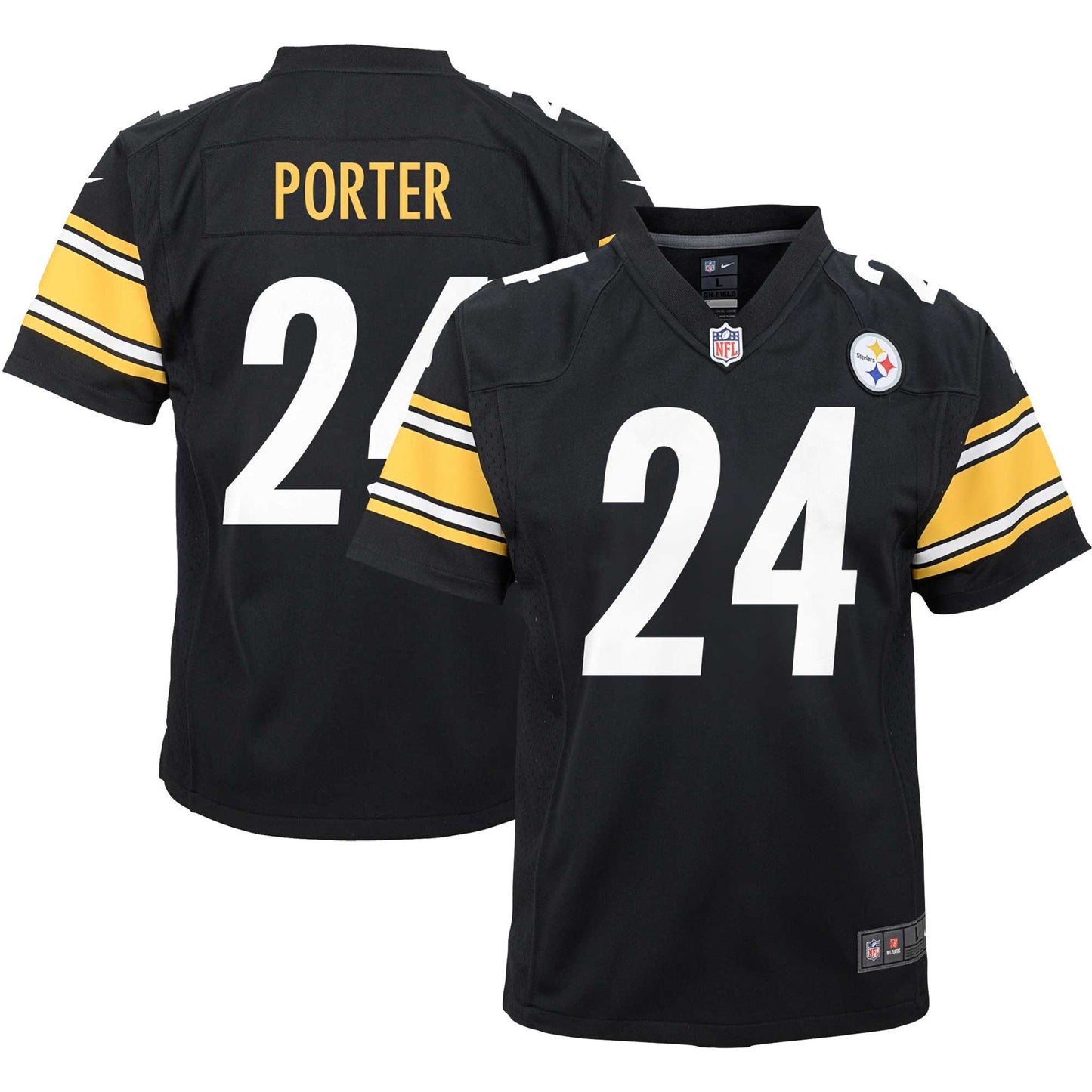 Joey Porter Jr. Pittsburgh Steelers Nike Youth Game Jersey - Black
