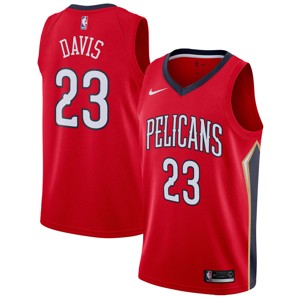 Men's New Orleans Pelicans Anthony Davis Statement Edition Jersey - Red