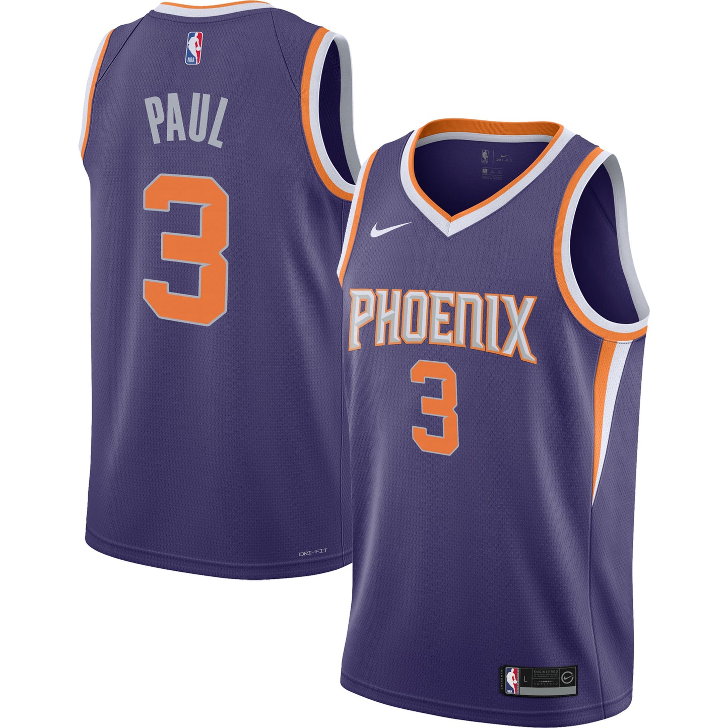 Chris Paul Phoenix Suns Nike Youth 2021/22 Swingman Jersey - Icon Edition - Purple