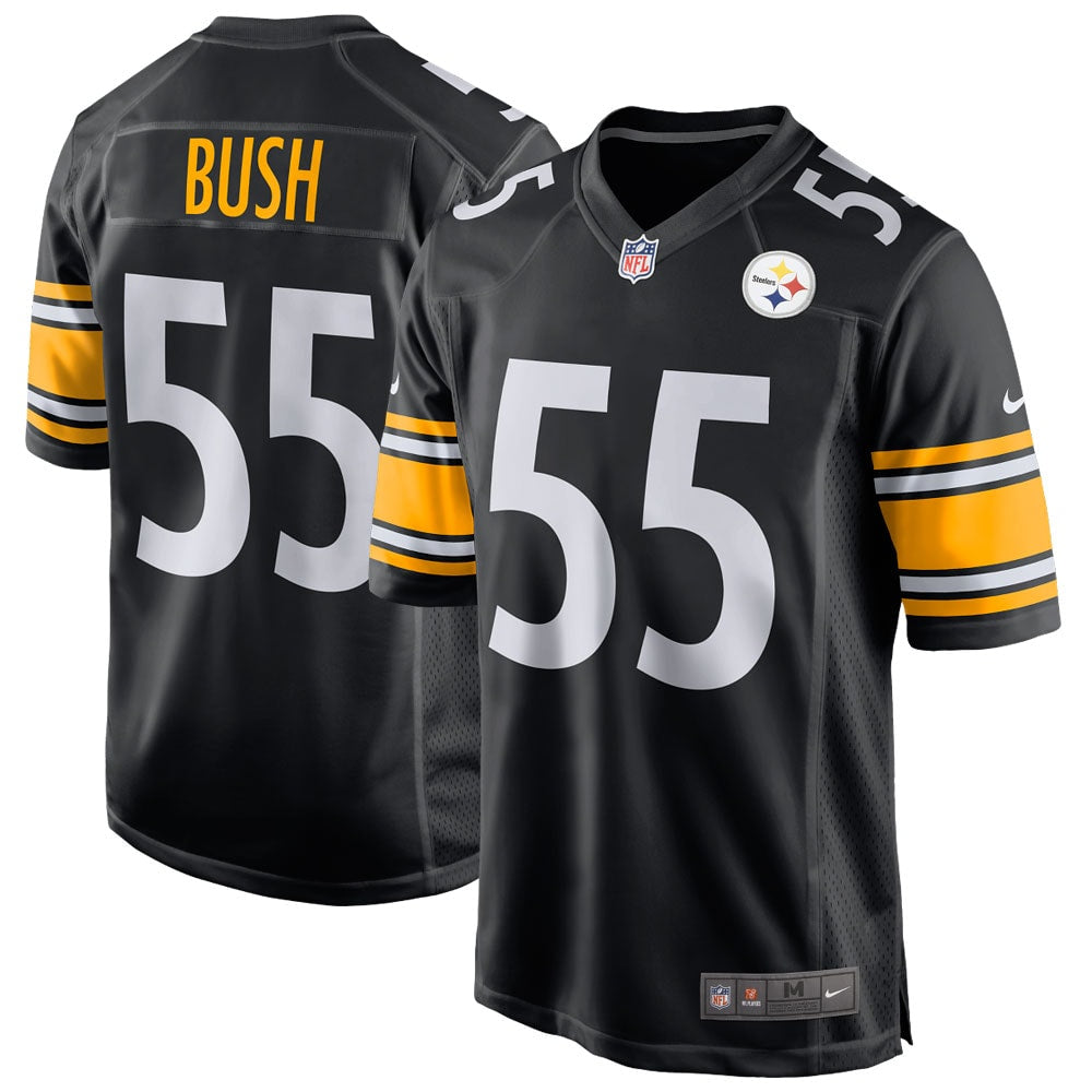 Devin Bush Pittsburgh Steelers Nike Game Player Jersey - Black