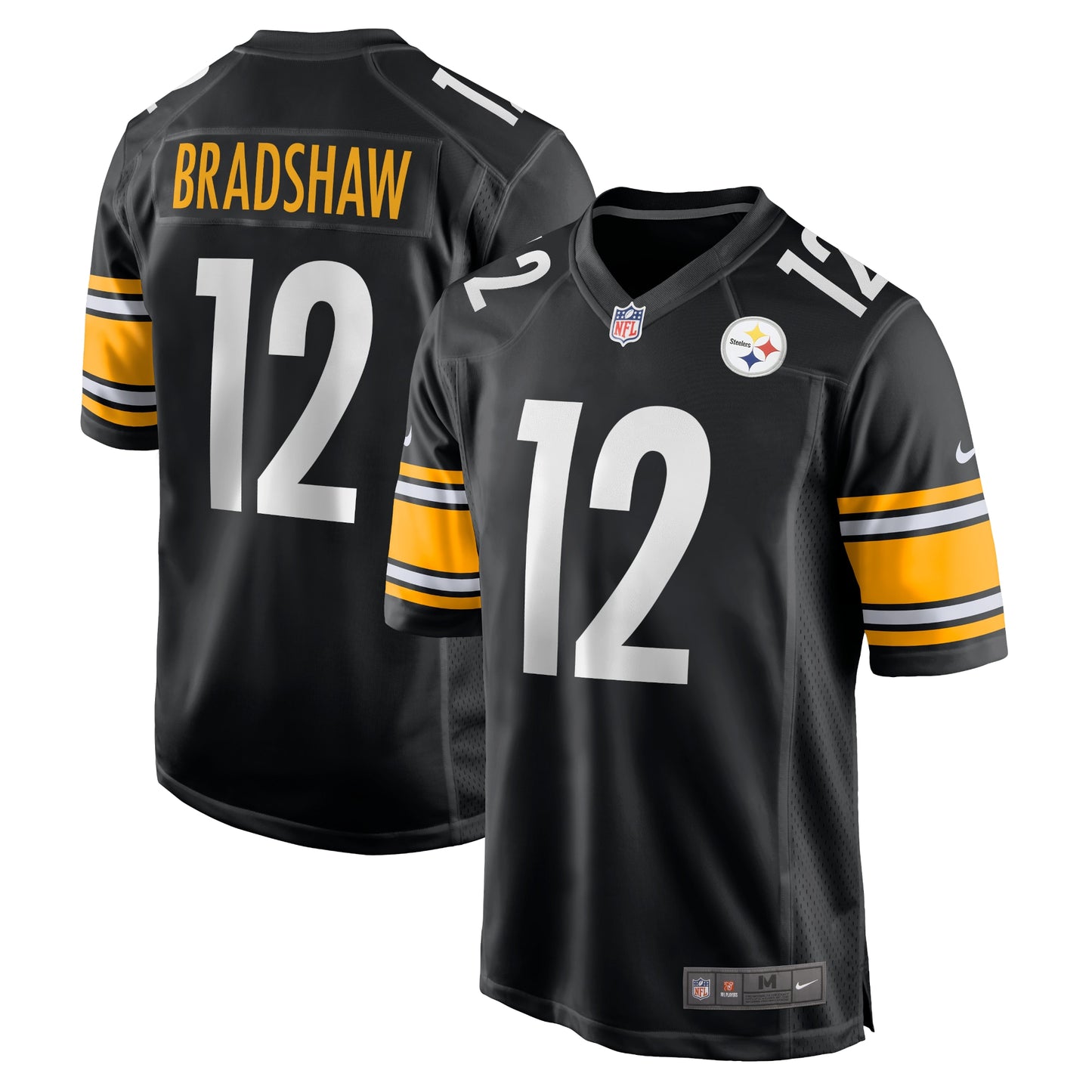 Terry Bradshaw Pittsburgh Steelers Nike Retired Player Game Jersey - Black