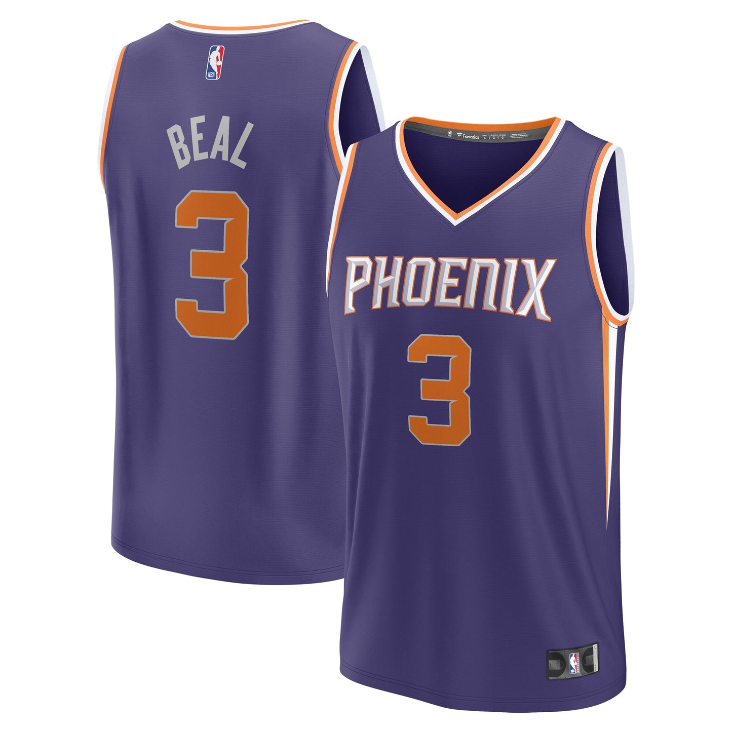 Bradley Beal Phoenix Suns Fanatics Branded Fast Break Player Jersey - Icon Edition - Purple