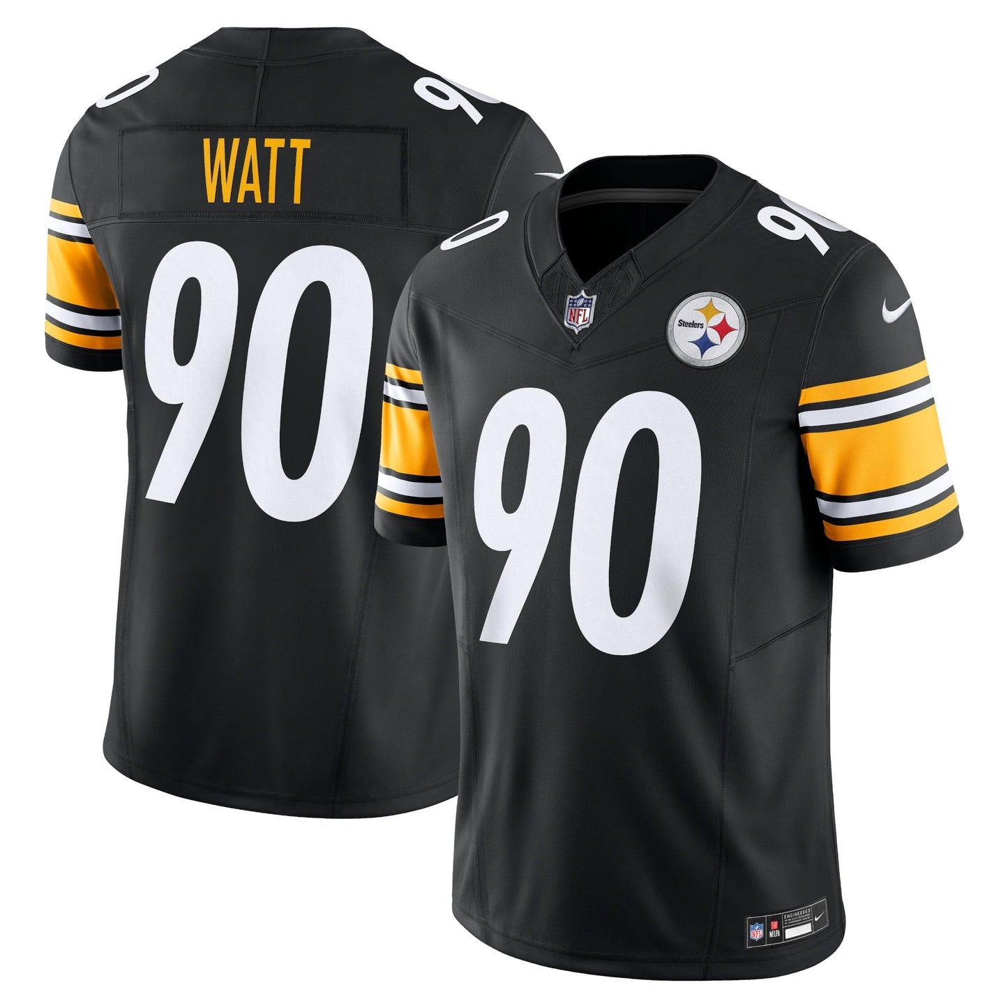 Men's Nike T.J. Watt Black Pittsburgh Steelers Vapor F.U.S.E. Limited Jersey
