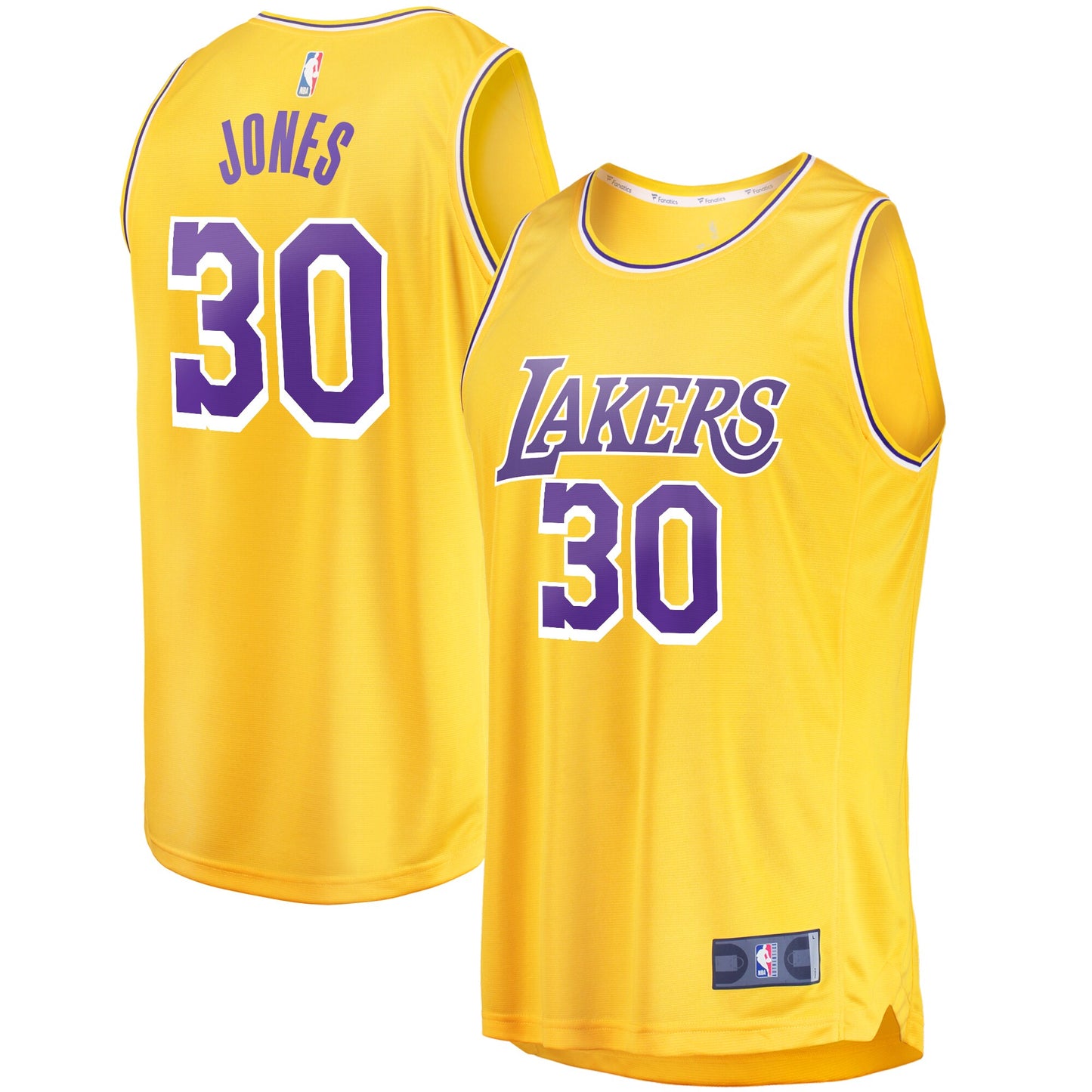 Damian Jones Los Angeles Lakers Fanatics Branded Fast Break Replica Jersey - Icon Edition - Gold