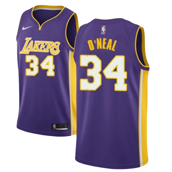 Men's Los Angeles Lakers Shaquille O'Neal Statement Edition Jersey - Purple