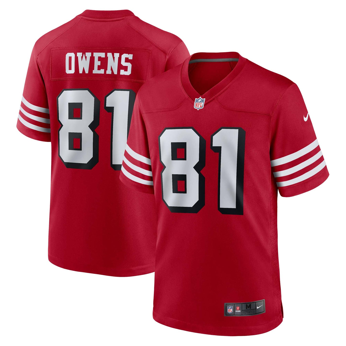 Terrell Owens San Francisco 49ers Nike Retired Alternate Game Jersey - Scarlet