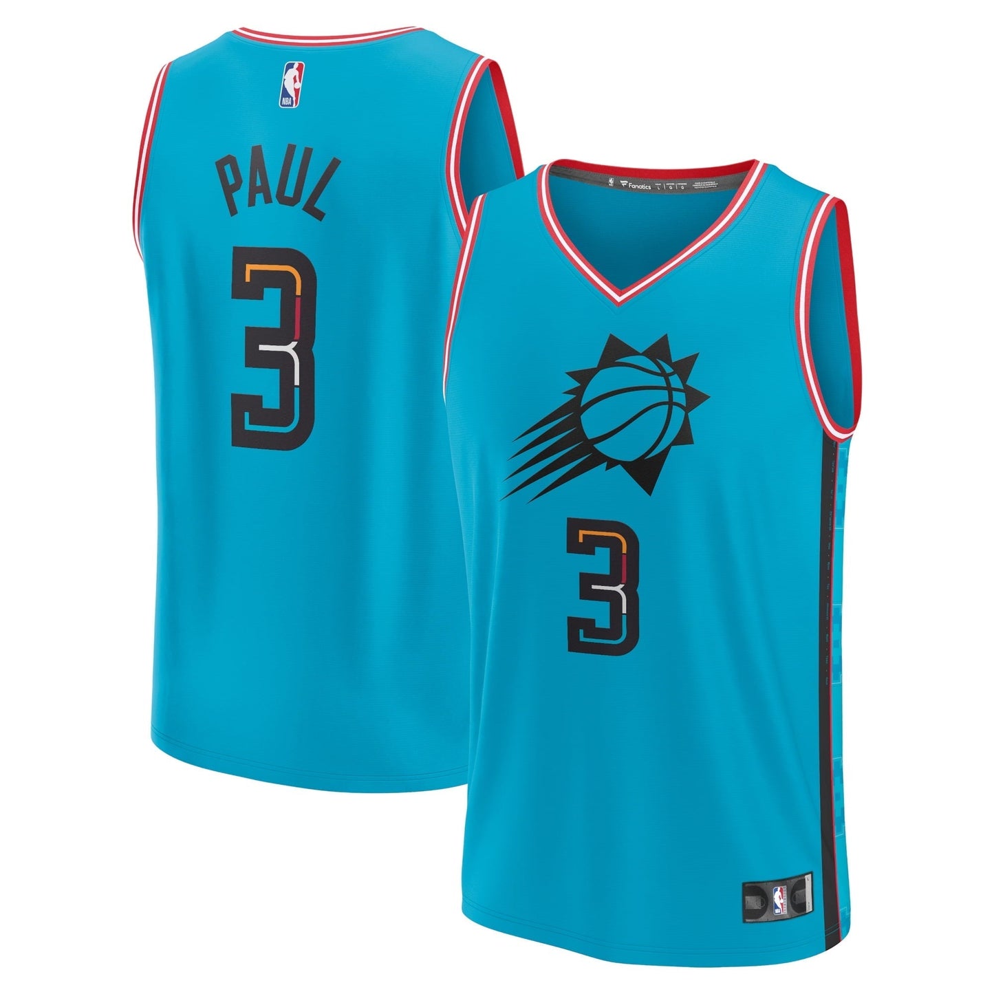 Youth Fanatics Branded Chris Paul Turquoise Phoenix Suns 2022/23 Fastbreak Jersey - City Edition