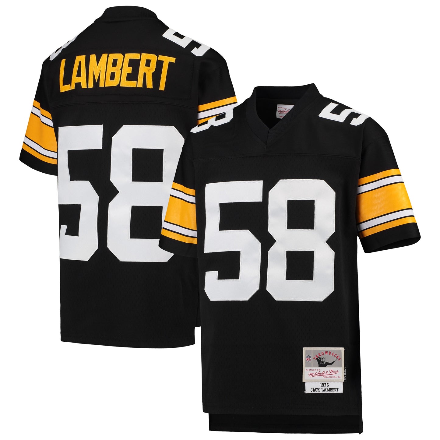 Jack Lambert Pittsburgh Steelers Mitchell & Ness Youth 1976 Legacy Retired Player Jersey - Black