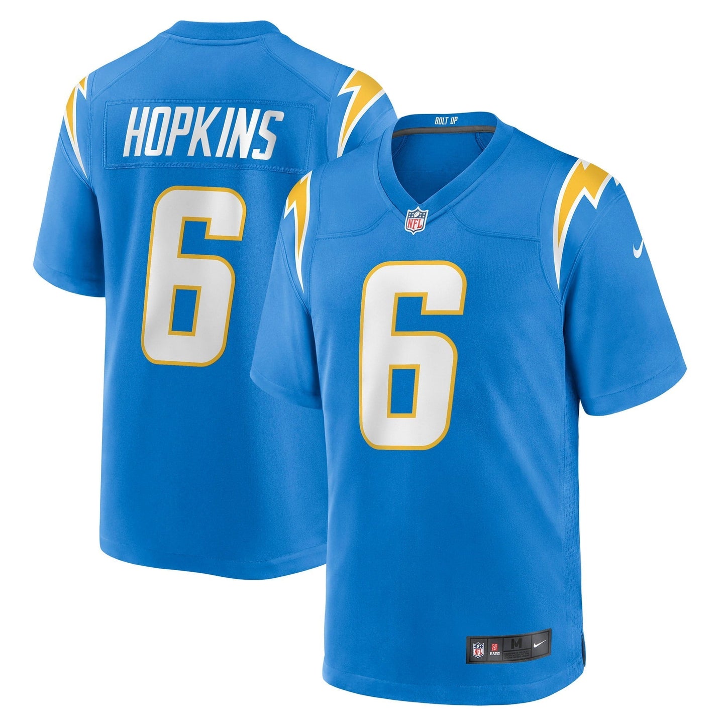 Men's Nike Dustin Hopkins Powder Blue Los Angeles Chargers Game Jersey