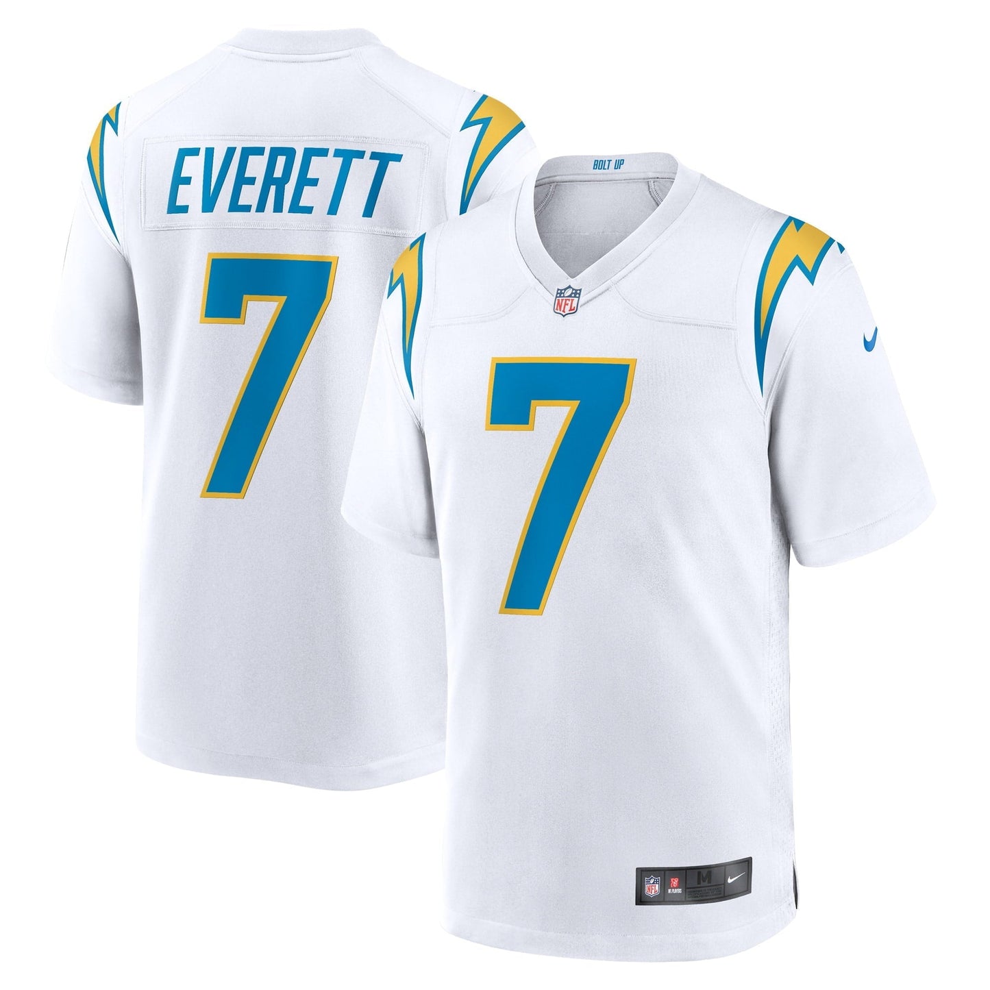 Men's Nike Gerald Everett White Los Angeles Chargers Game Player Jersey