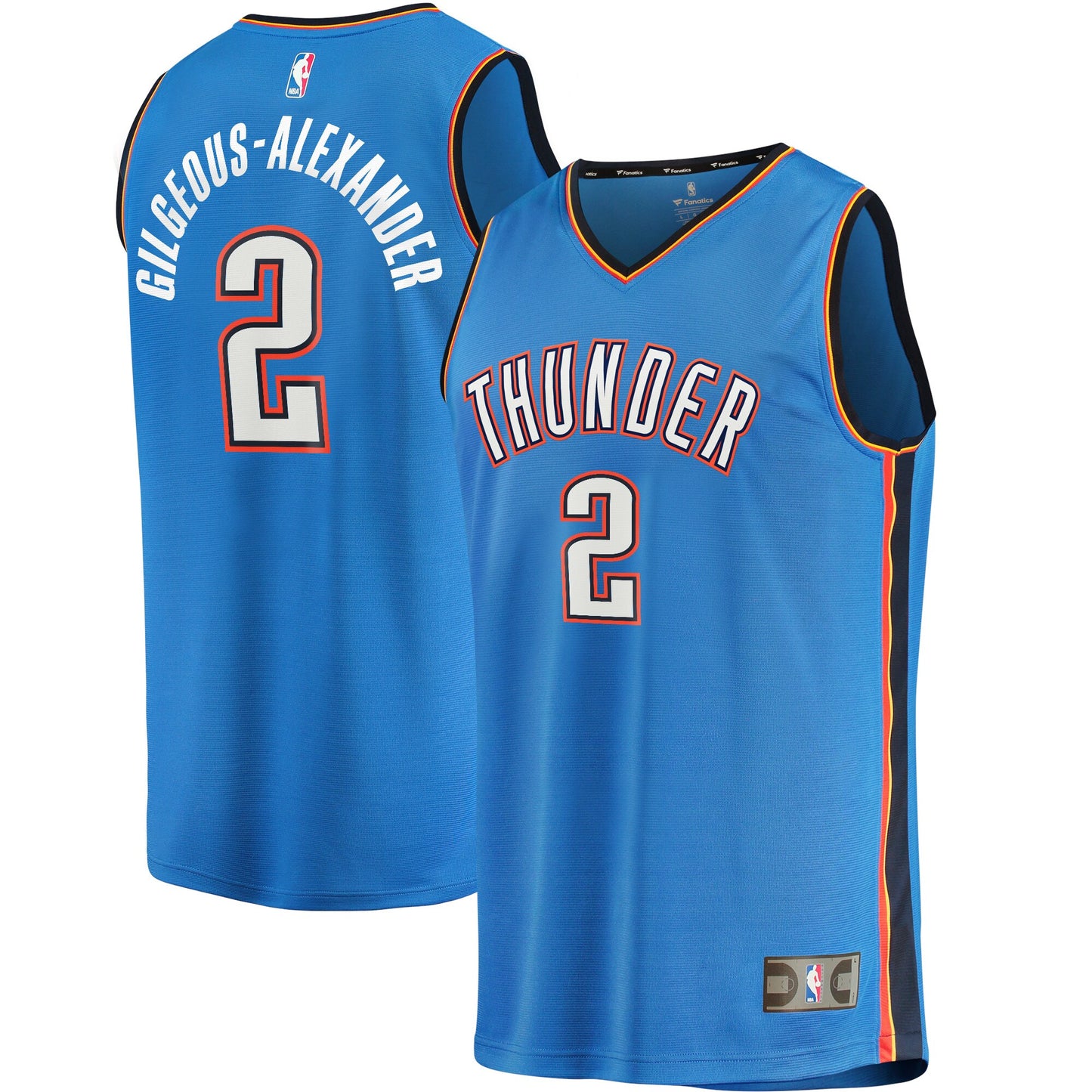 Shai Gilgeous-Alexander Oklahoma City Thunder Fanatics Branded Youth 2021-22 Fastbreak Player Jersey - Icon Edition - Blue