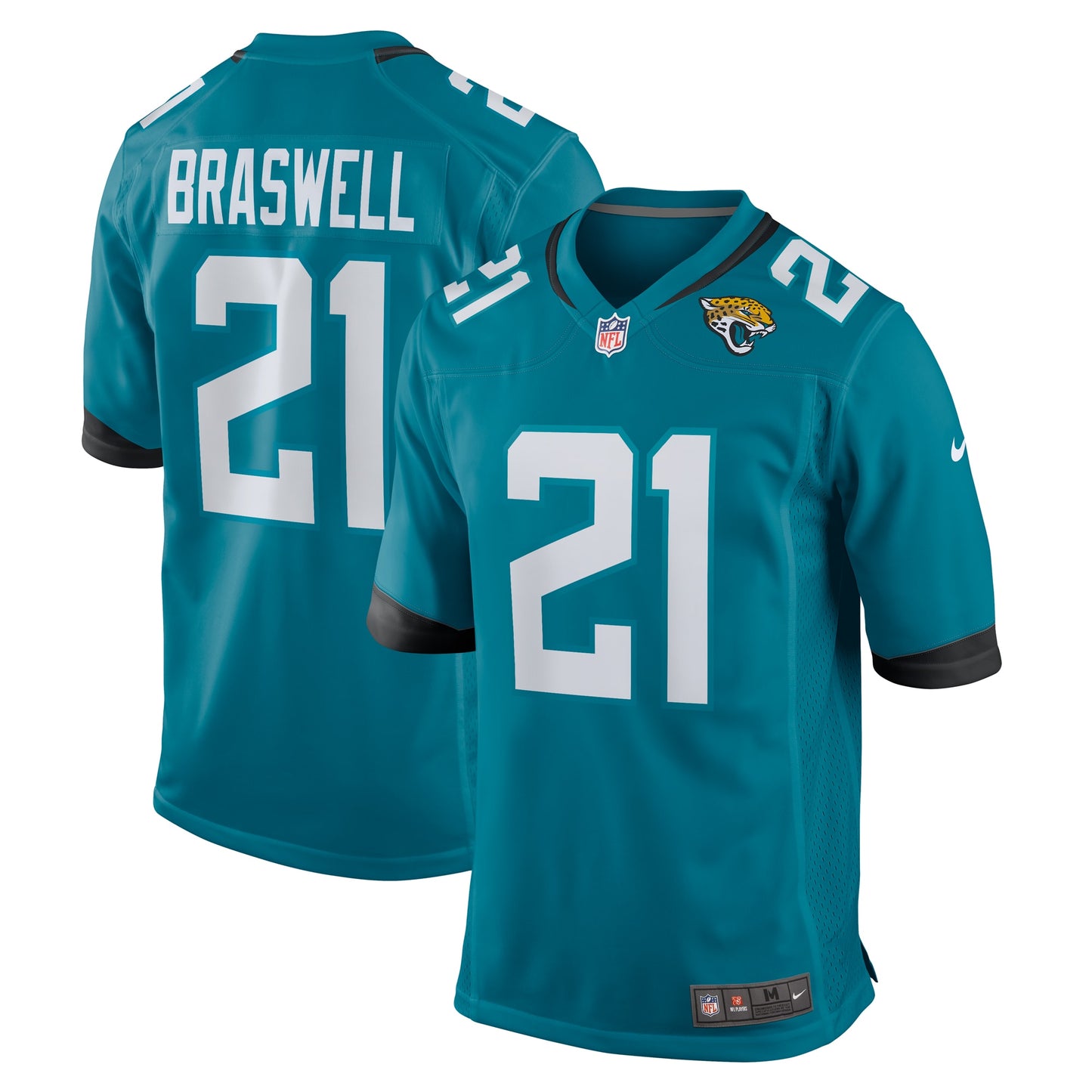 Christian Braswell Jacksonville Jaguars Nike Team Game Jersey -  Teal