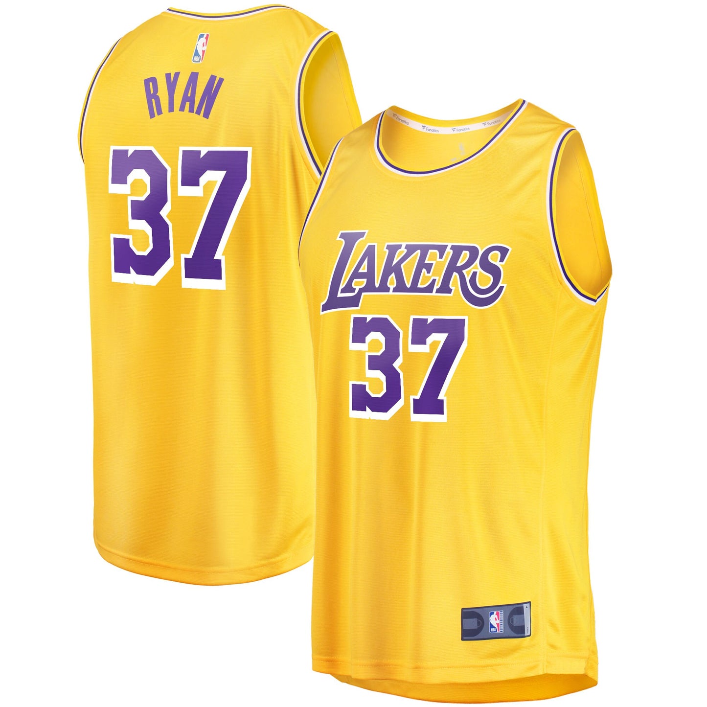 Matt Ryan Los Angeles Lakers Fanatics Branded Fast Break Replica Jersey - Icon Edition - Gold