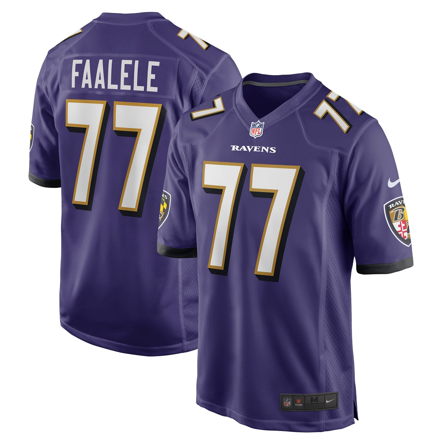 Daniel Faalele Baltimore Ravens Nike Player Game Jersey - Purple