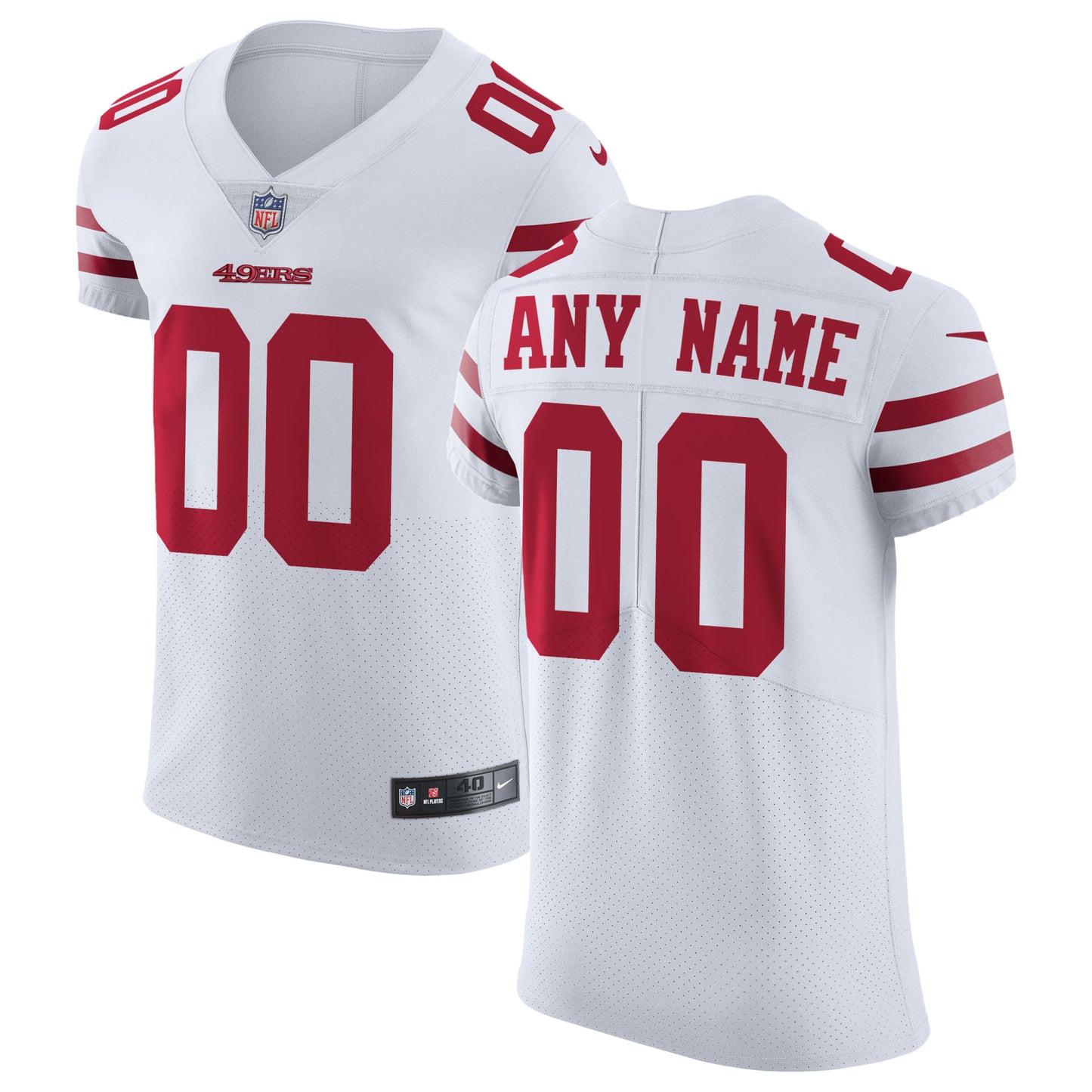 San Francisco 49ers Nike Vapor Untouchable Elite Custom Jersey - White