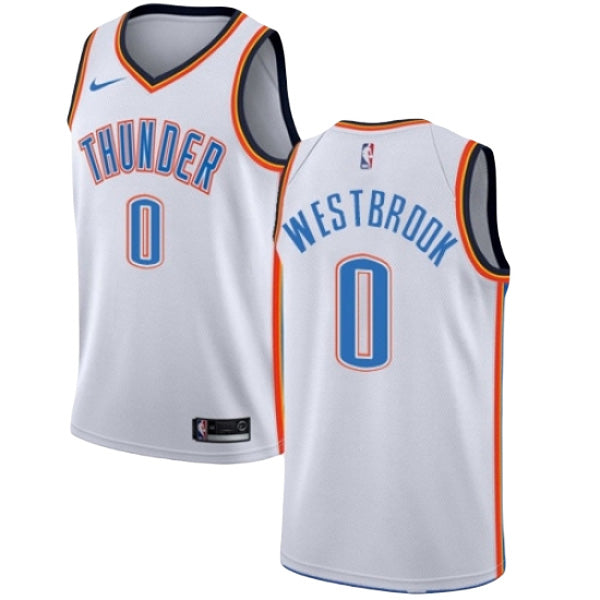 Youth Oklahoma City Thunder Russell Westbrook Association Jersey - White