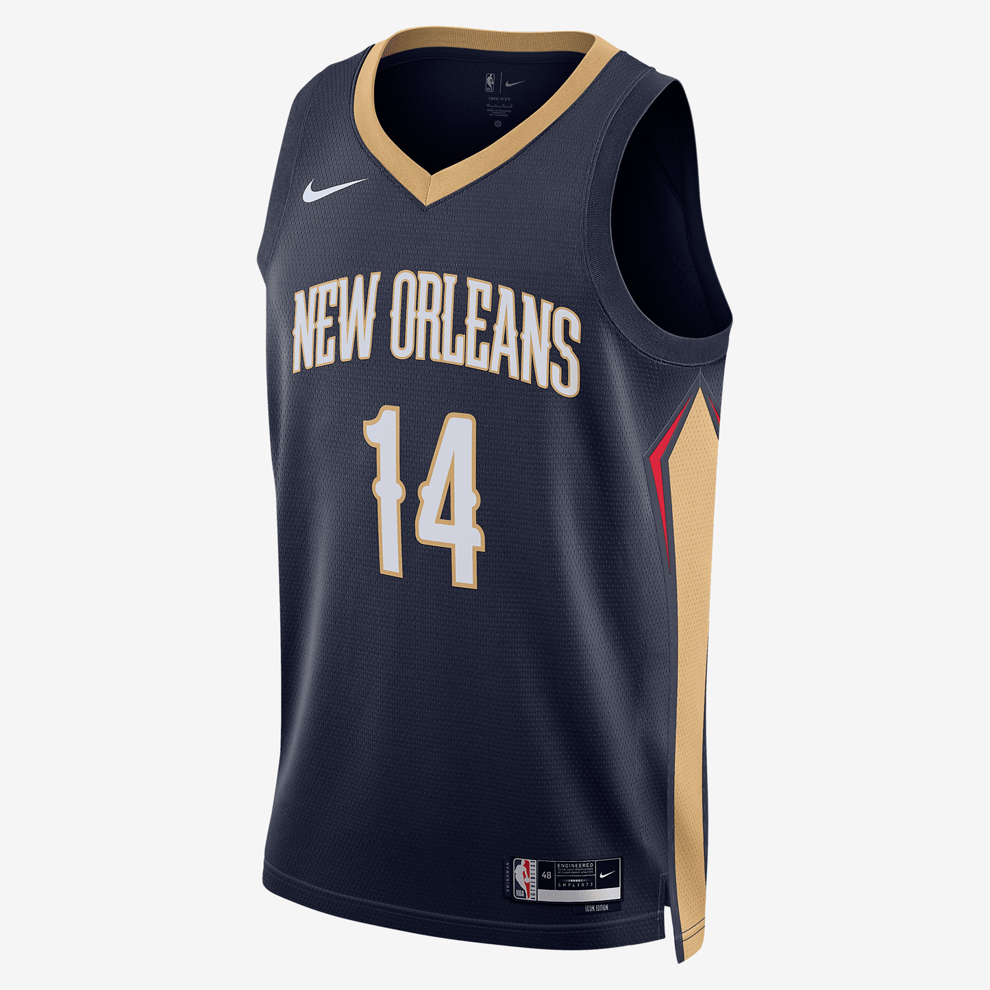 New Orleans Pelicans Icon Edition 2022/23 Nike Dri-FIT NBA Swingman Jersey - College Navy