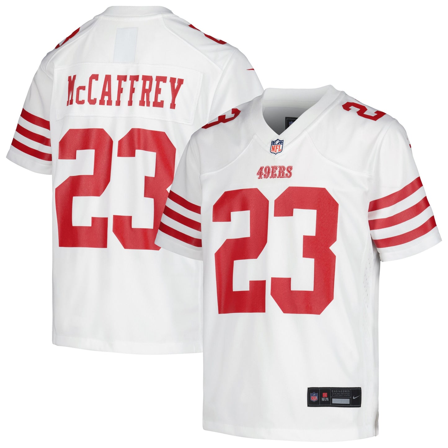 Christian McCaffrey San Francisco 49ers Nike Youth Game Jersey - White