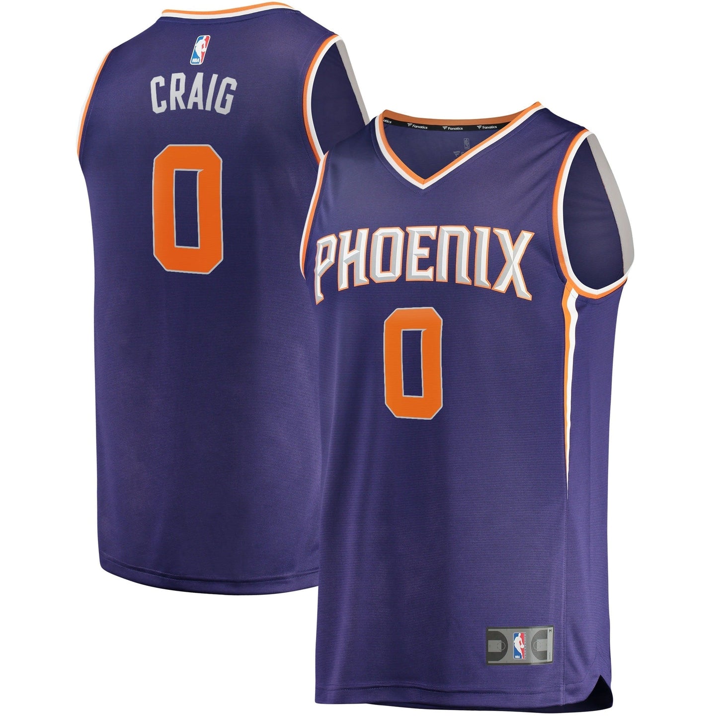 Men's Fanatics Branded Torrey Craig Purple Phoenix Suns 2021/22 Fast Break Replica Jersey - Icon Edition