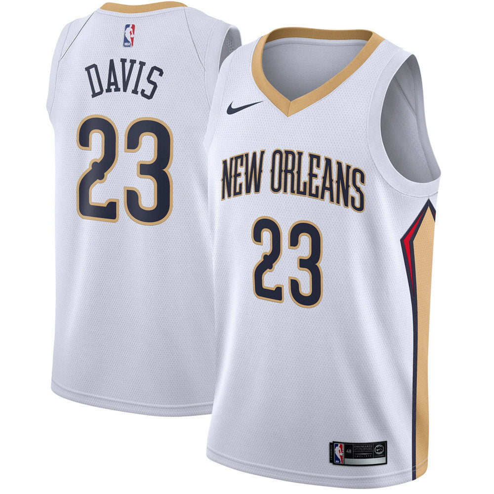 Men's New Orleans Pelicans Anthony Davis Association Jersey - White