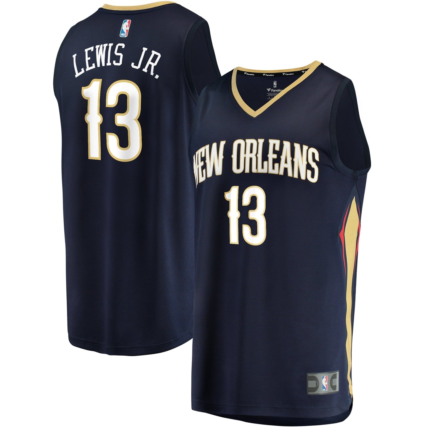 Men's Fanatics Branded Kira Lewis Jr. Navy New Orleans Pelicans 2020 NBA Draft First Round Pick Fast Break Replica