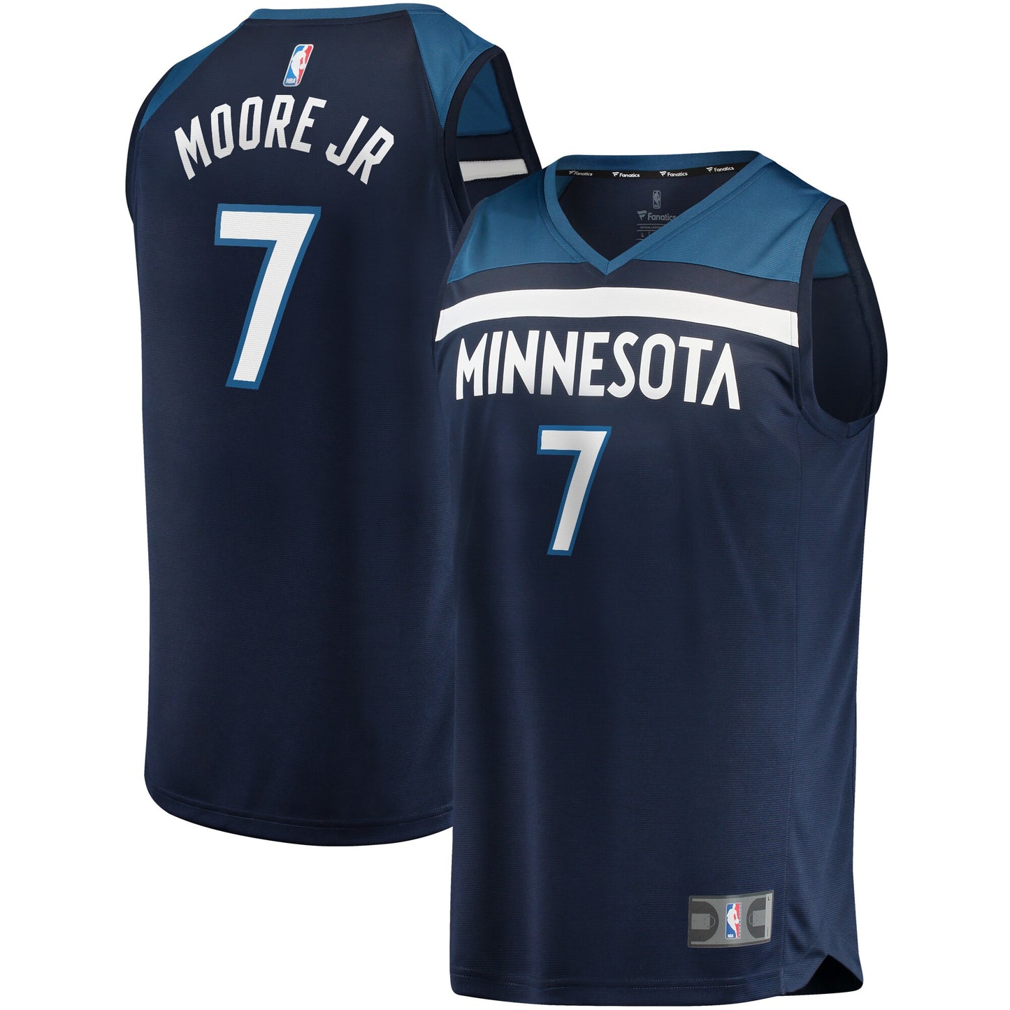 Wendell Moore Jr. Minnesota Timberwolves Fanatics Branded 2022 NBA Draft First Round Pick Fast Break Replica Player Jersey Icon - Edition - Navy
