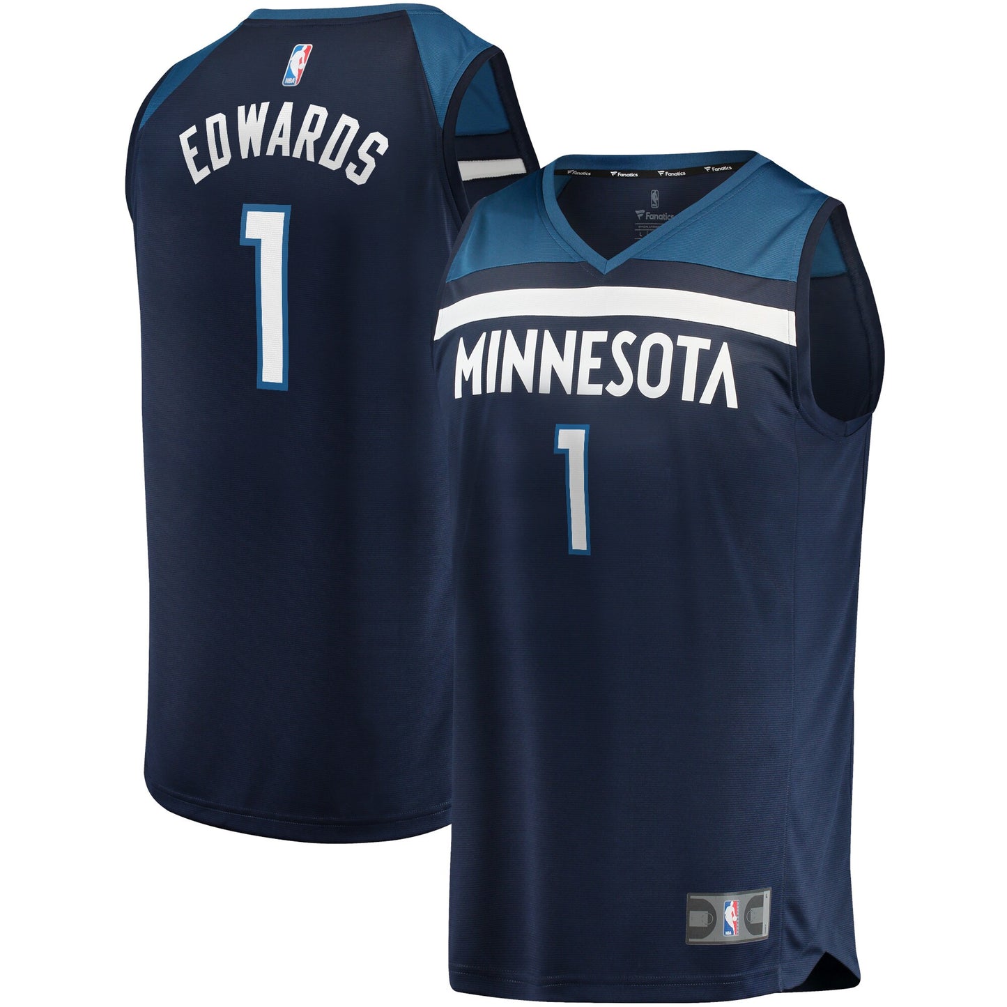 Anthony Edwards Minnesota Timberwolves Fanatics Branded 2021/22 Fast Break Replica Jersey - Icon Edition - Navy