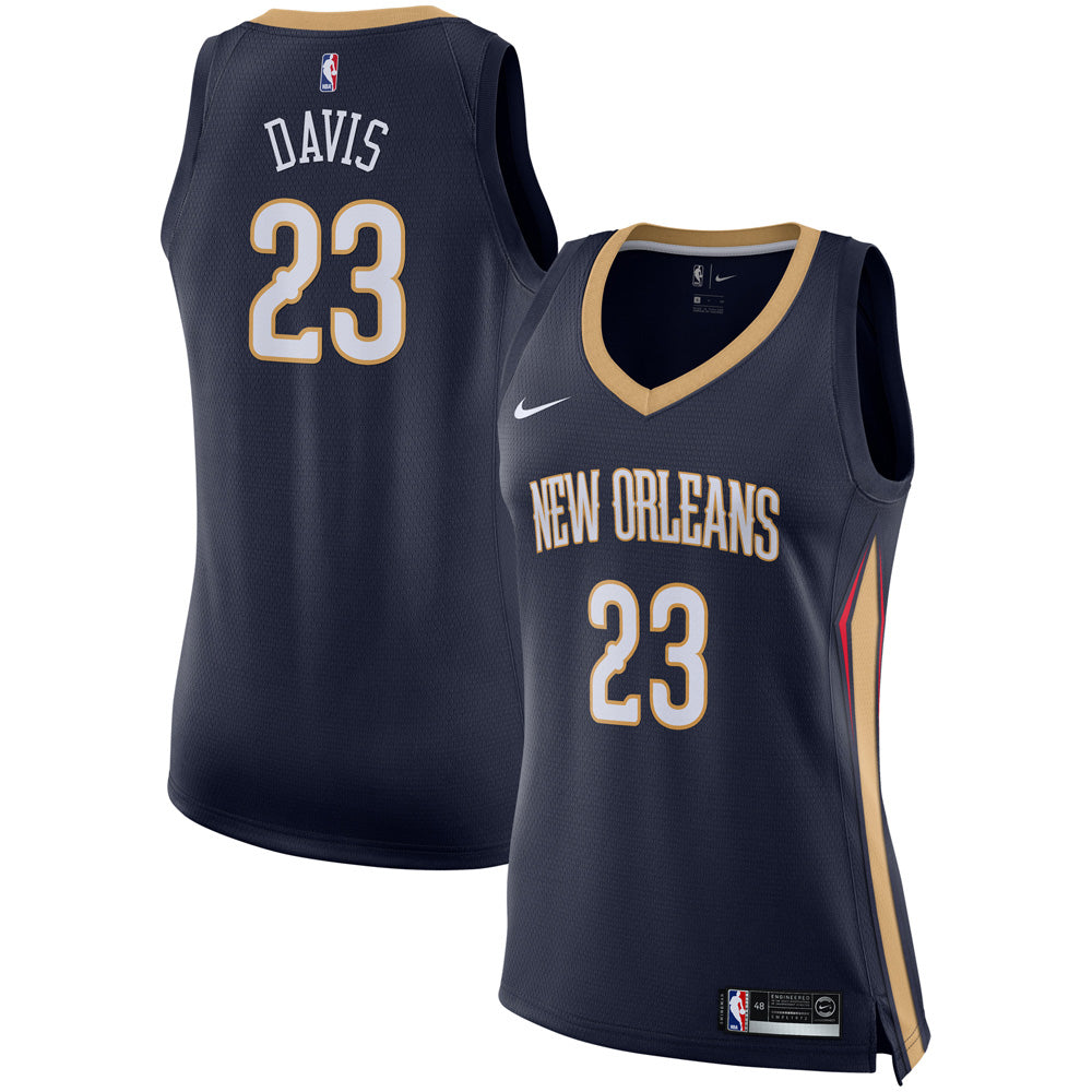 Women's New Orleans Pelicans Anthony Davis Icon Edition Jersey - Navy