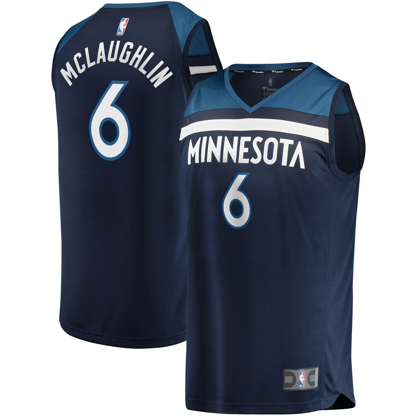 Jordans McLaughlin Minnesota Timberwolves Fanatics Branded Fast Break Player Jersey - Icon Edition - Navy