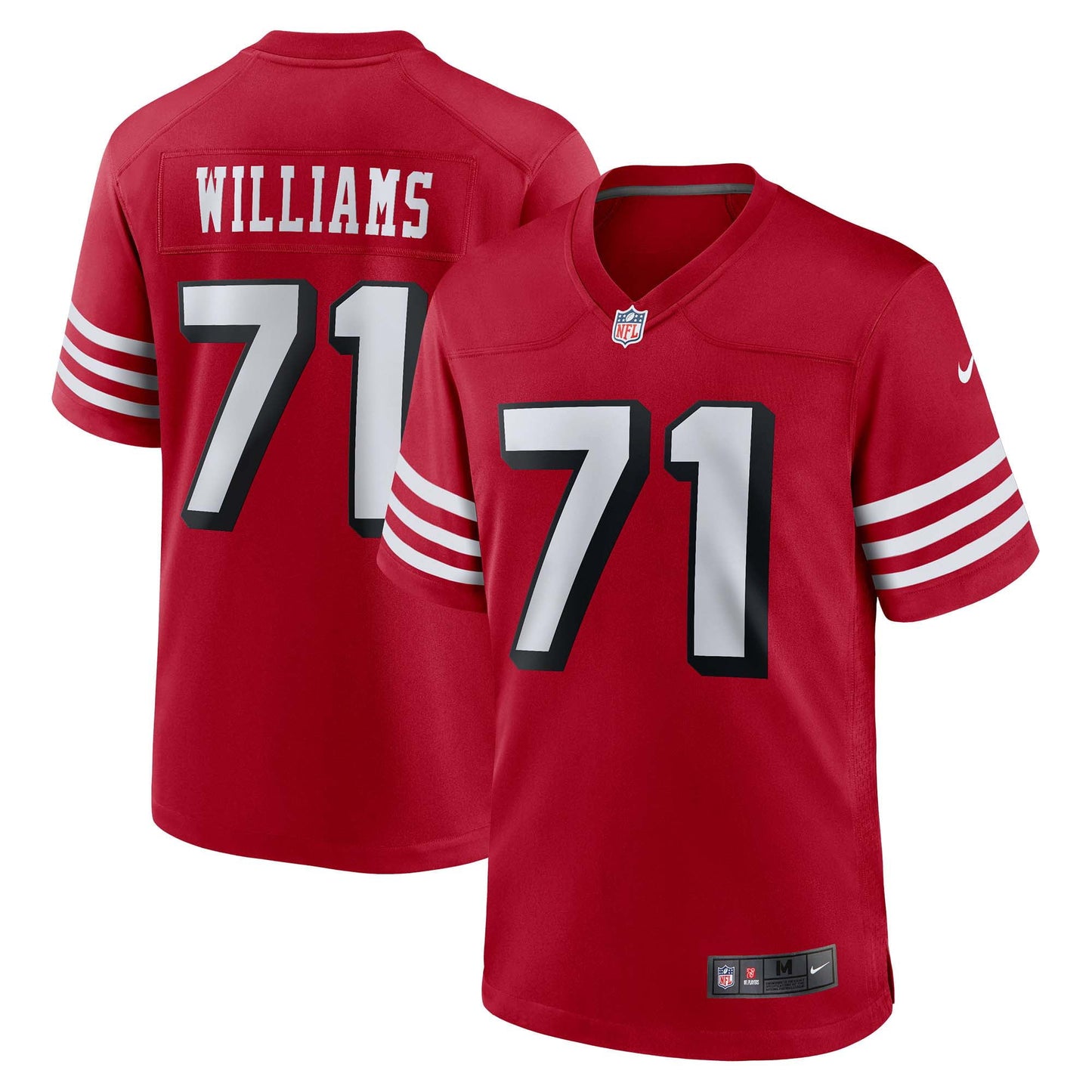 Men's Nike Trent Williams Scarlet San Francisco 49ers Alternate Game Jersey