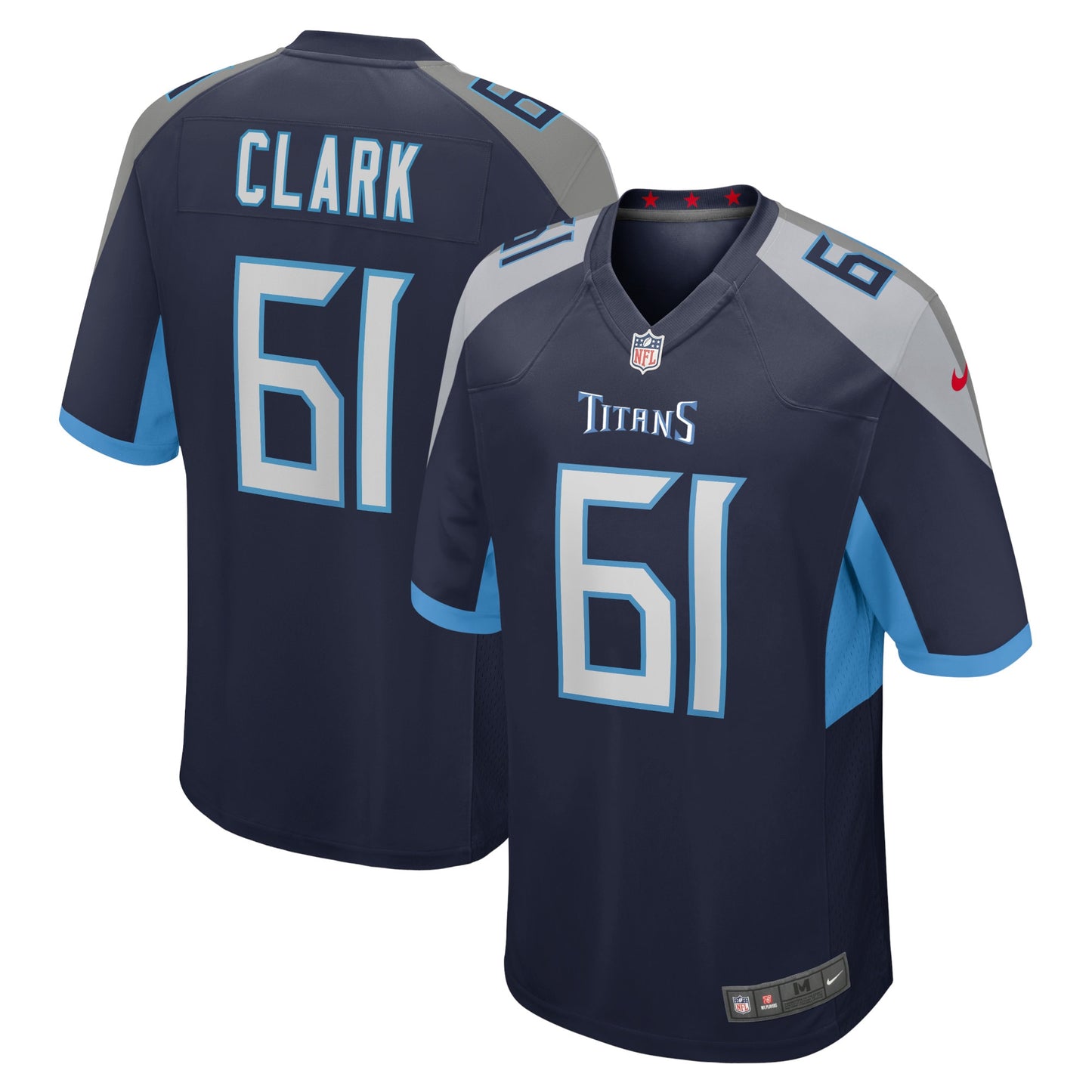 Le'Raven Clark Tennessee Titans Nike Home Game Player Jersey - Navy