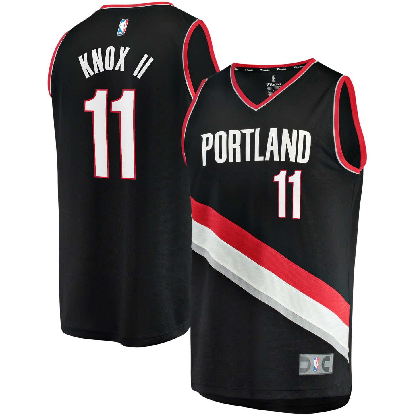 Kevin Knox II Portland Trail Blazers Fanatics Branded Youth Fast Break Player Jersey - Icon Edition - Black