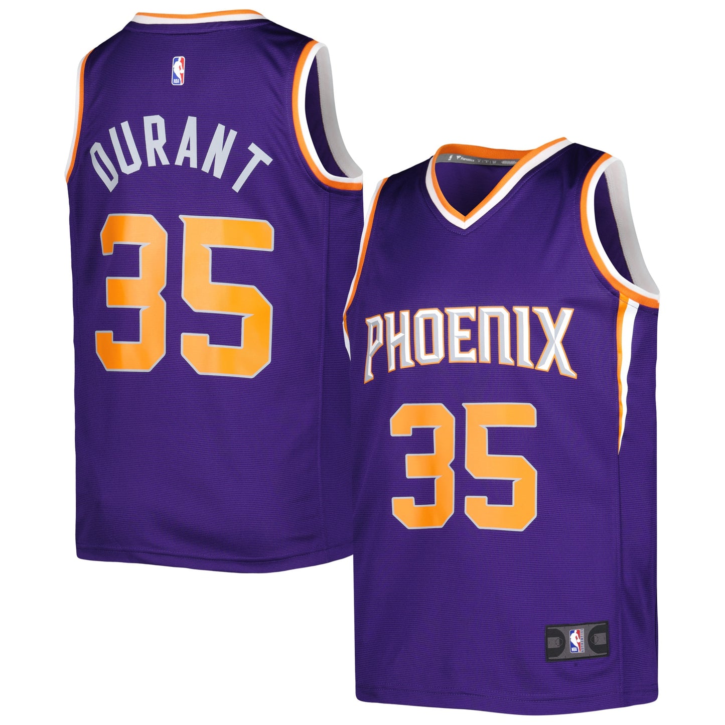 Kevin Durant Phoenix Suns Fanatics Branded Youth Fast Break Player Jersey - Icon Edition - Purple