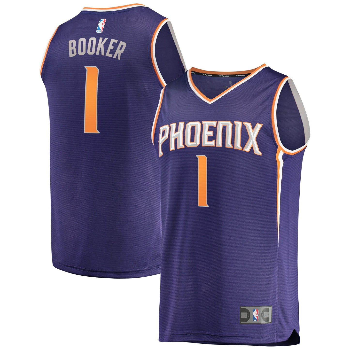 Devin Booker Phoenix Suns Fanatics Branded Fast Break Replica Player Jersey - Icon Edition - Purple