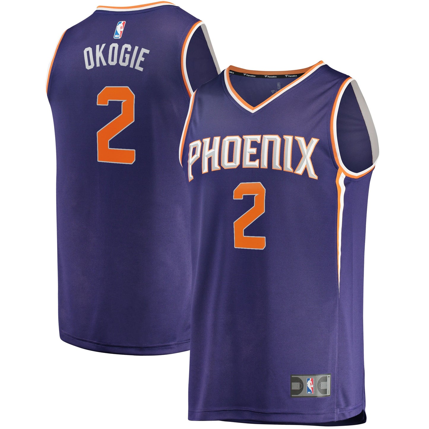 Josh Okogie Phoenix Suns Fanatics Branded Fast Break Replica Jersey - Icon Edition - Purple