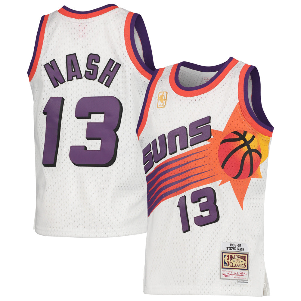 Men's Phoenix Suns Steve Nash 1996-97 Hardwood Classics Jersey - White
