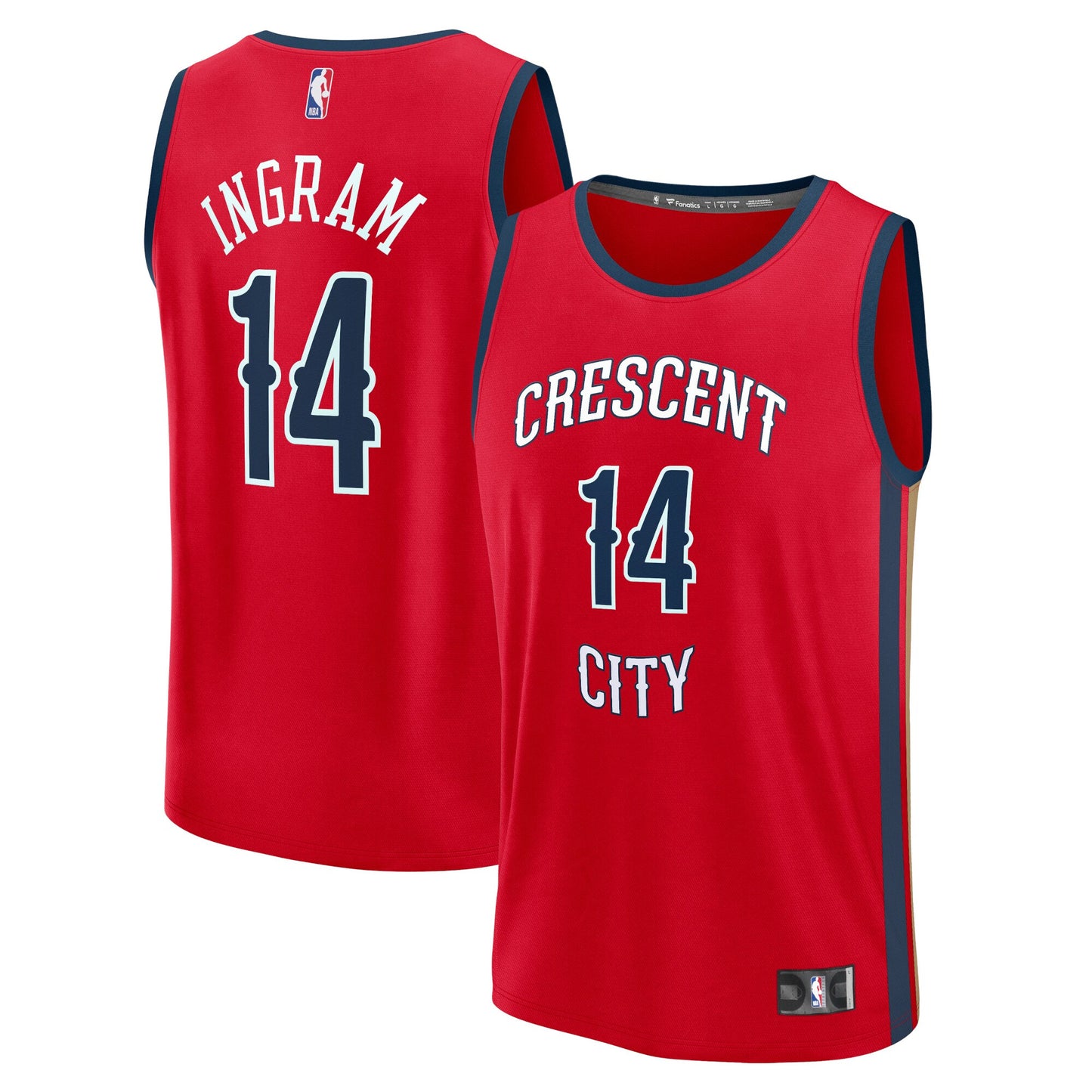 Brandon Ingram New Orleans Pelicans Fanatics Branded Fast Break Replica Jersey - Statement Edition - Red