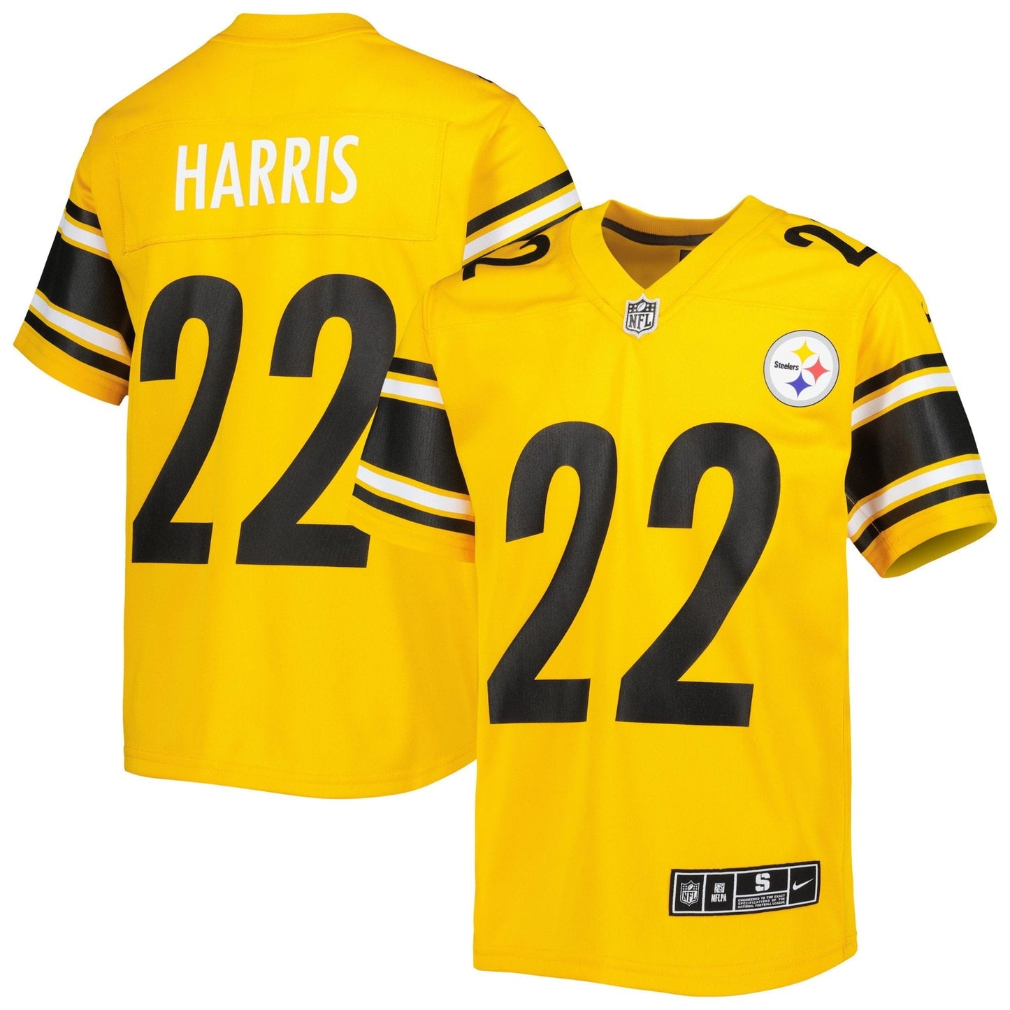 Youth Nike Najee Harris Gold Pittsburgh Steelers Inverted Game Jersey
