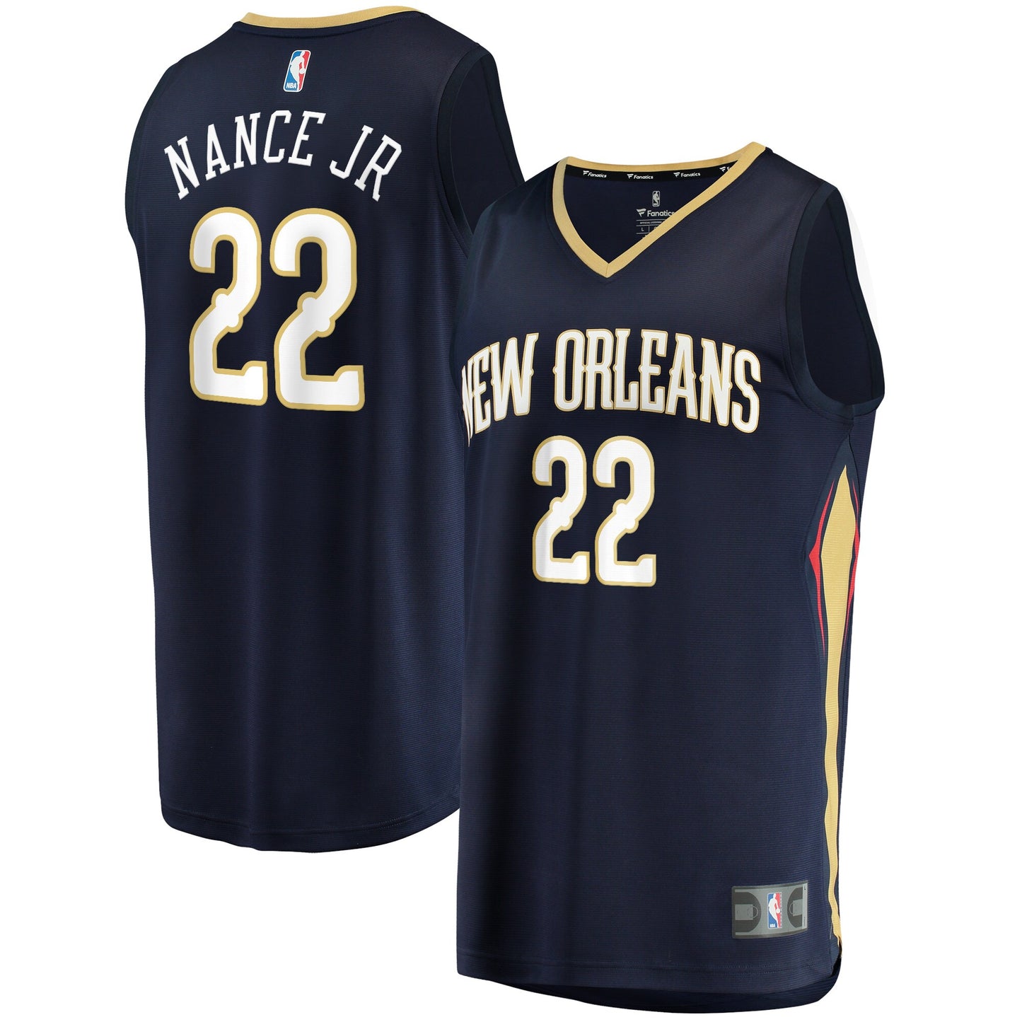 Larry Nance Jr. New Orleans Pelicans Fanatics Branded 2021/22 Fast Break Replica Jersey - Icon Edition - Navy
